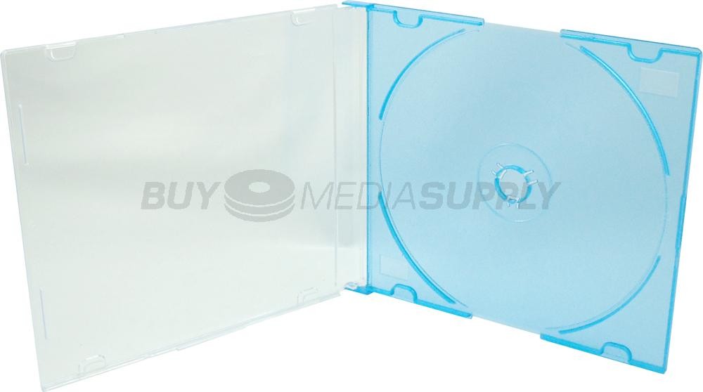 5.2mm Slimline Blue Color 1 Disc CD Jewel Case Lot