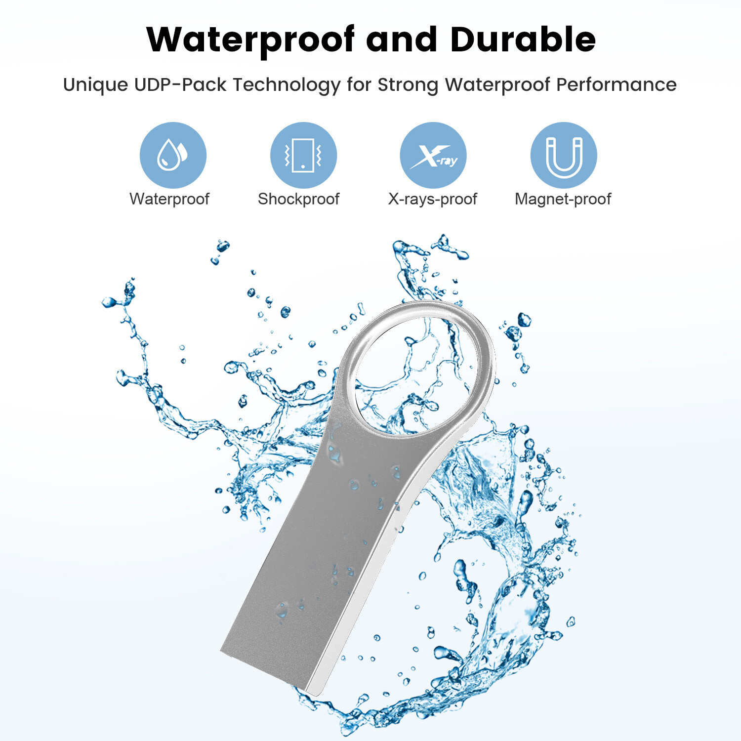 32GB Waterproof Ultra Slim USB 2.0 Flash Drive Memory Stick Mini Thumb Drive
