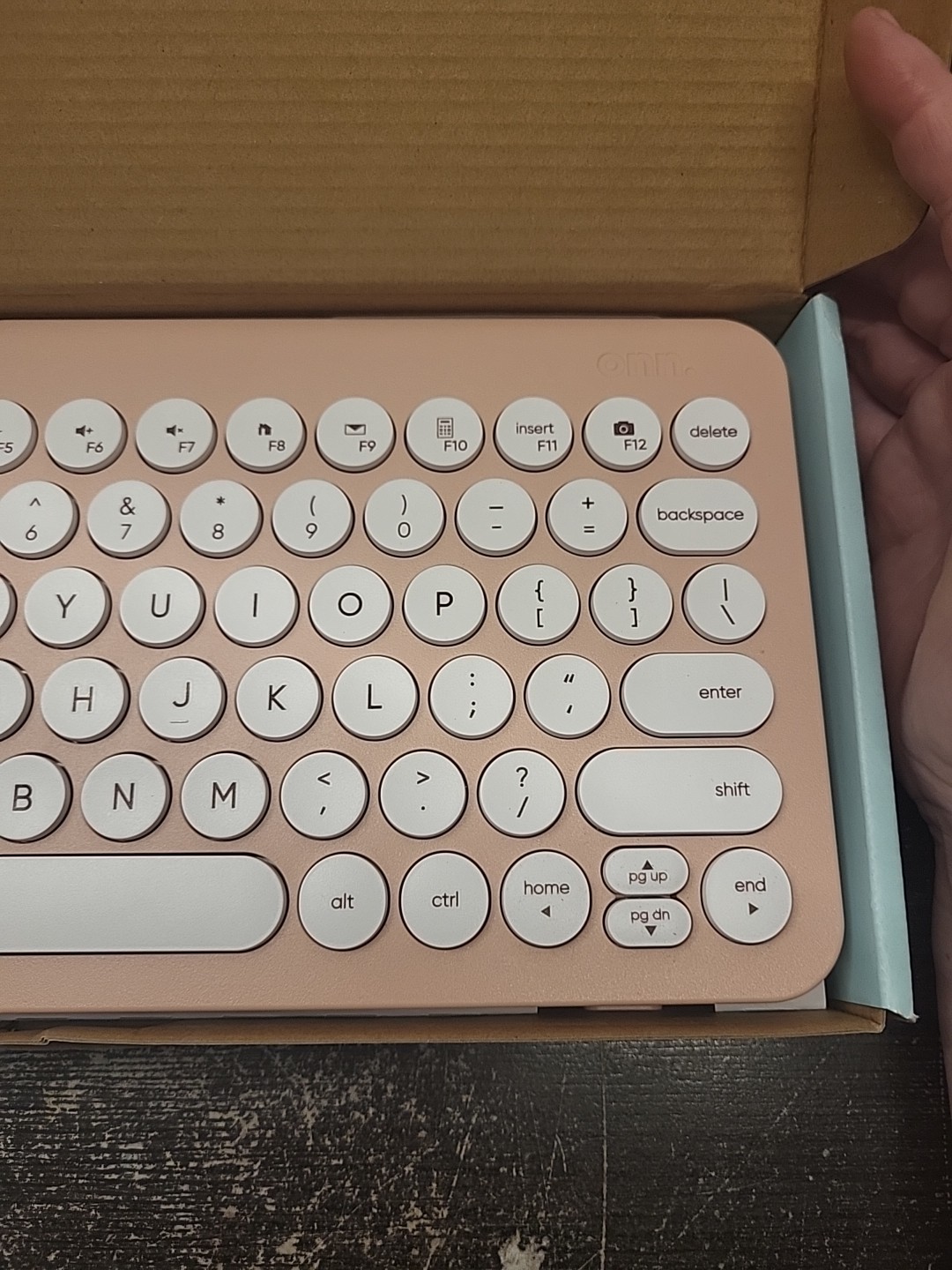 Mini Compact Wireless Keyboard 78 Keys Pink