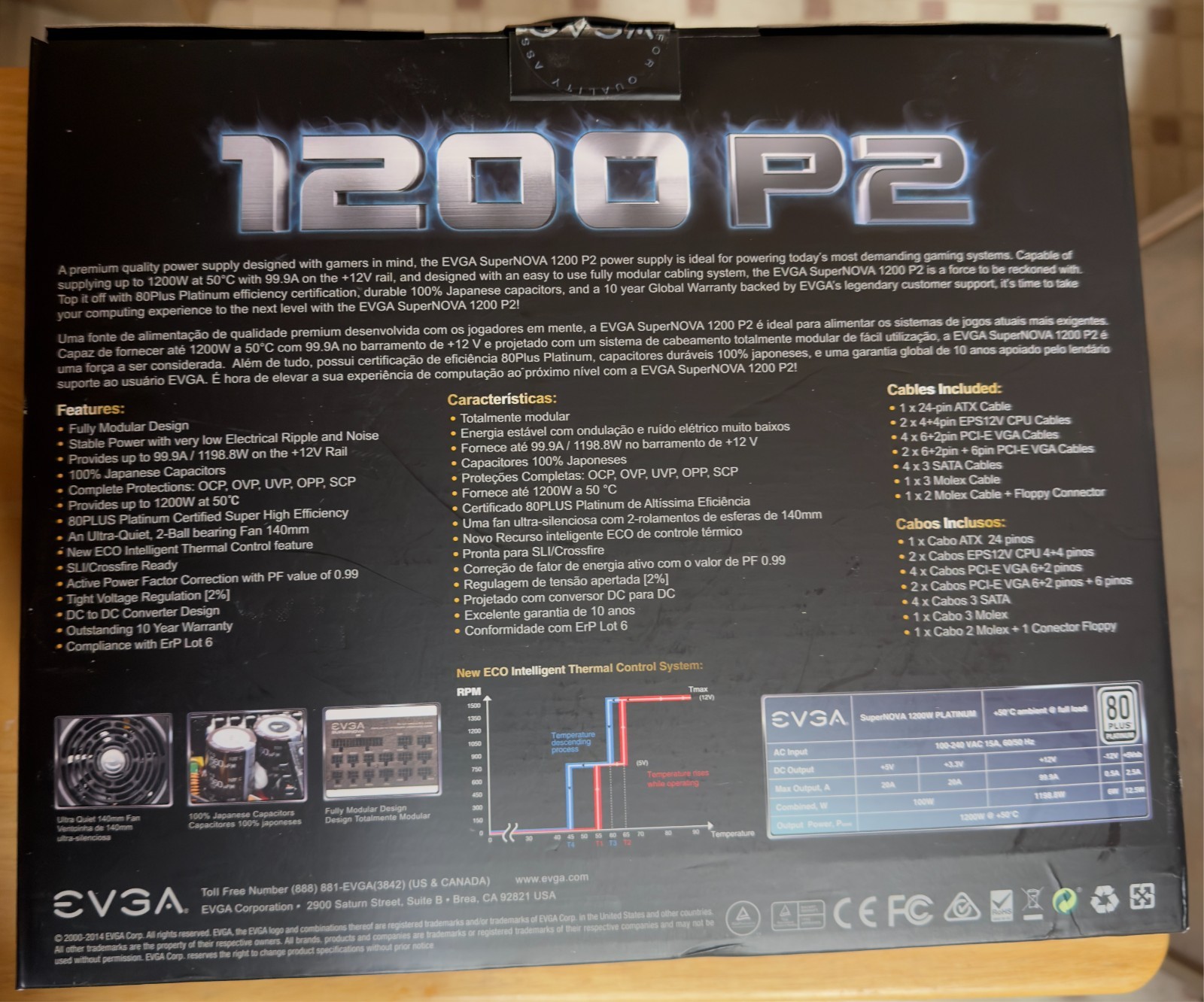 EVGA Supernova 1200 P2 Platinum 1200W PSU – Great Condition