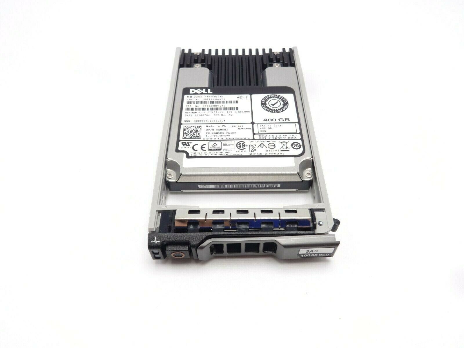 Dell GM5R3 400GB SAS SSD MLC MU 12GBps 2.5 Drive”