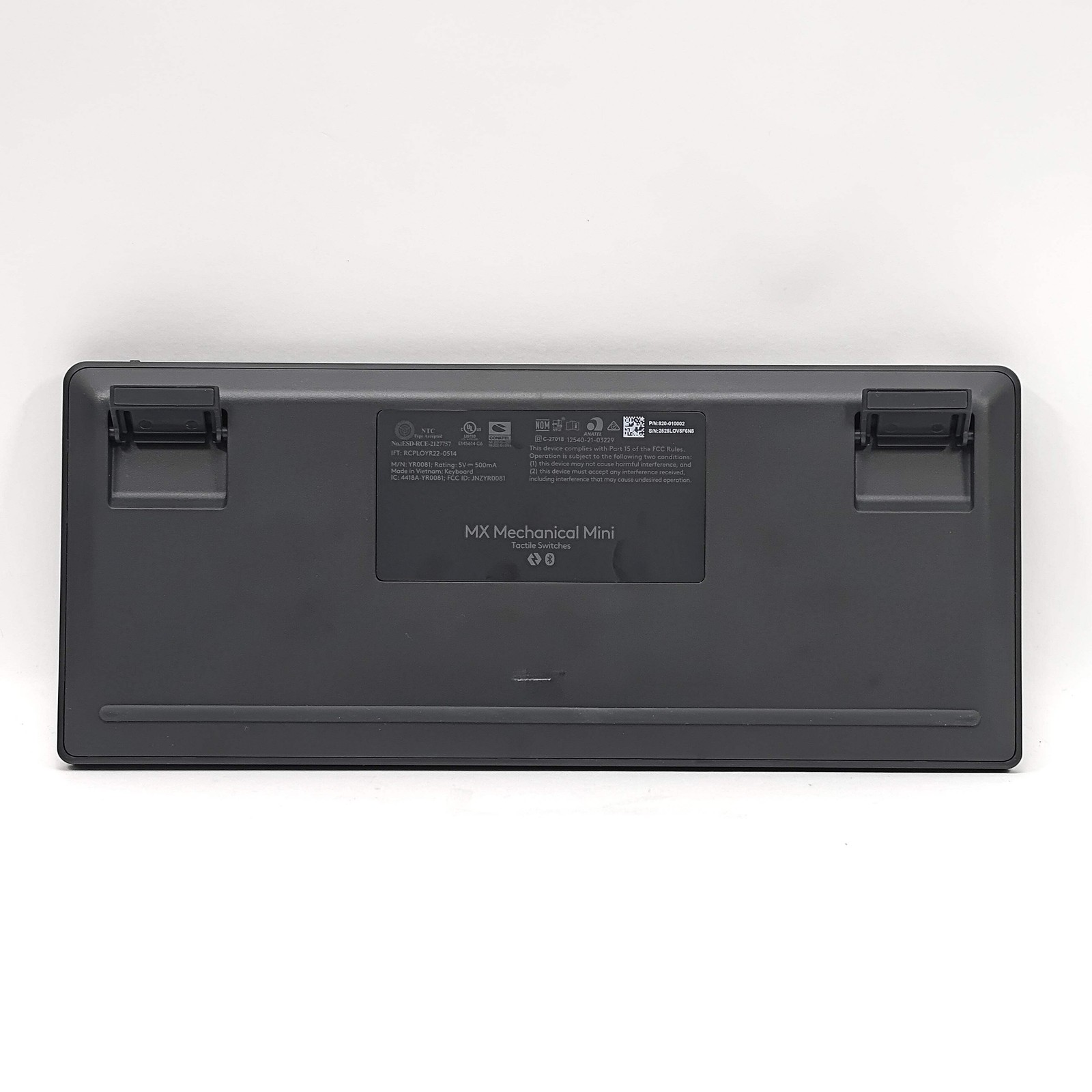 Logitech MX Mechanical Mini Minimalist Wireless Keyboard 920-010550 Tactile Quie