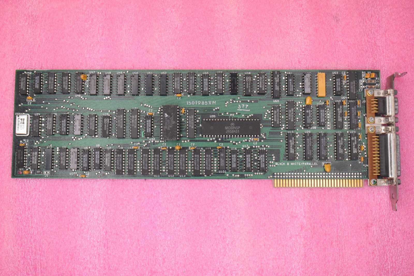 IBM 1501985 XM MDA Video Adapter Parallel 8bit ISA Card PC XT – TESTED