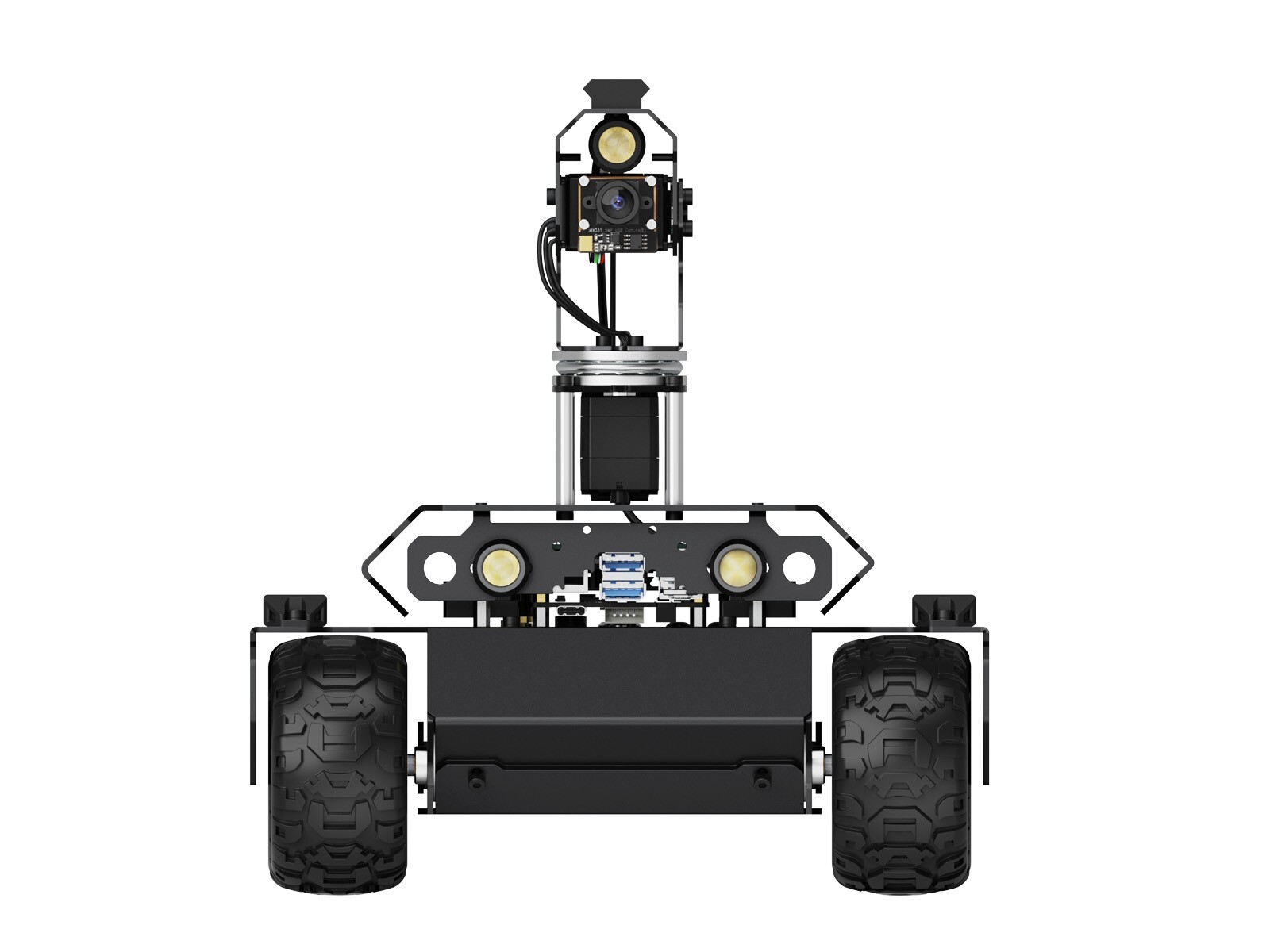 Waveshare UGV Rover Open-source 6 Wheels 4WD AI Robot Dual controllers All-metal