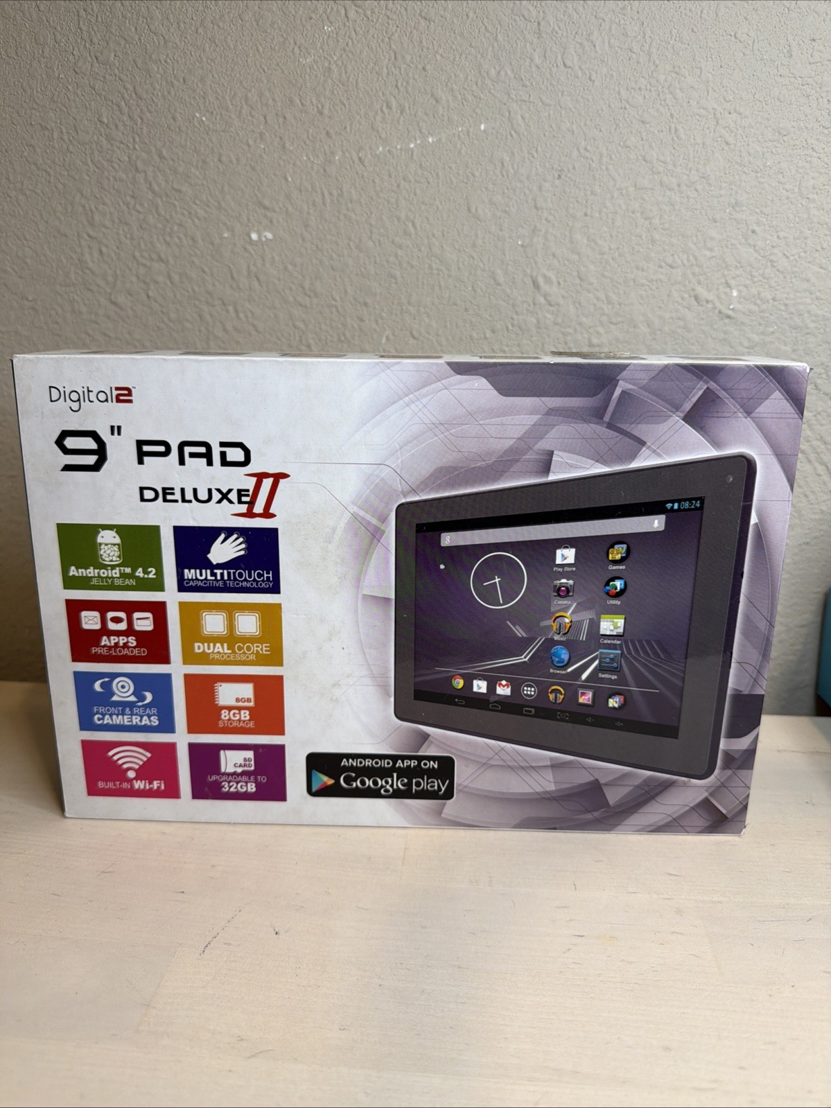 Digital2 D2 Pad Tablet White 9″ Android 4.1 Built In Front Camera 4GB Storage