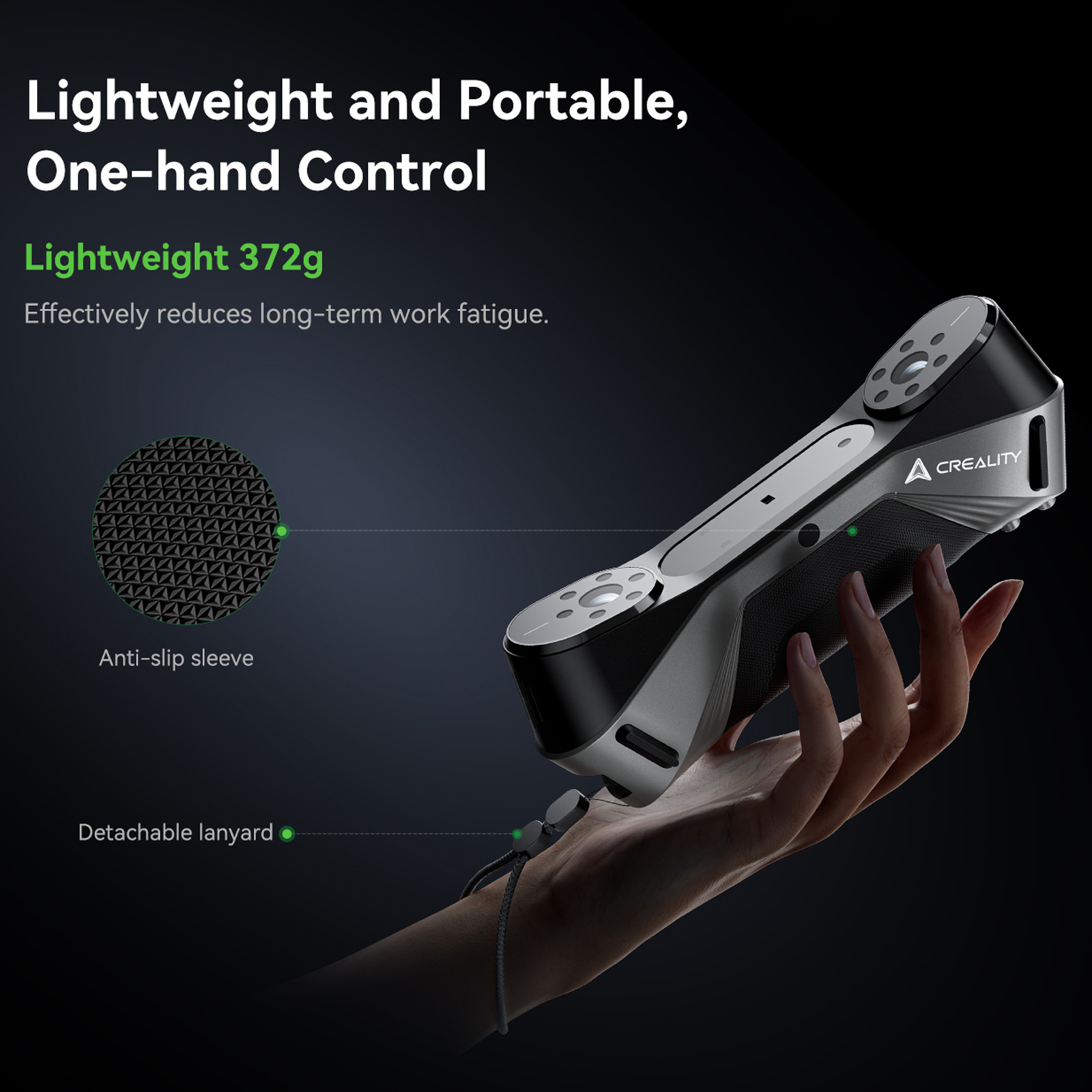 Creality CR-Scan Raptor 3D Scanner with Anti-Shake Tracking Full Color Scan D2I0