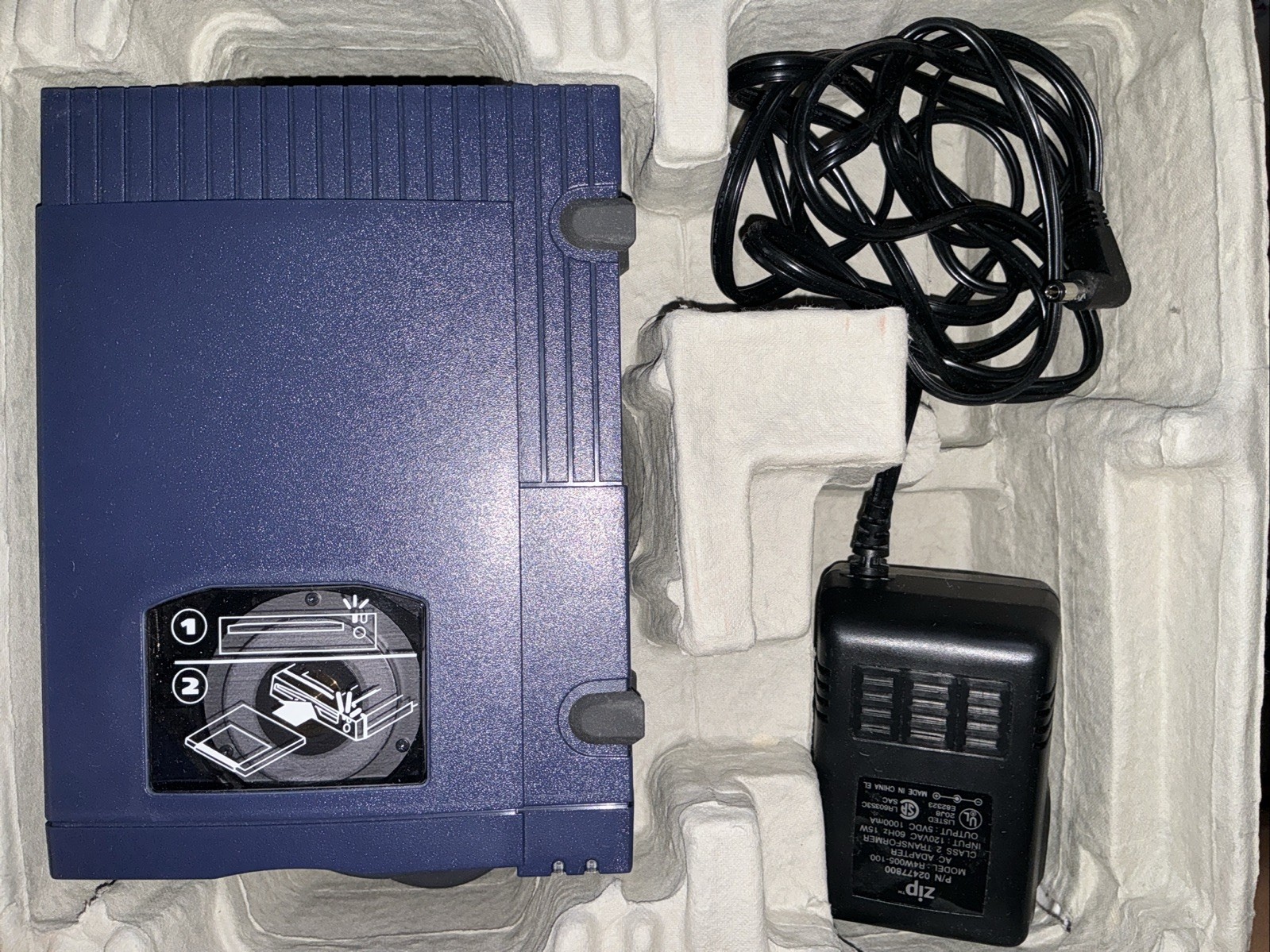Iomega 100MB External Zip Drive Parallel Port 10919 New OPEN BOX tested Works Pe
