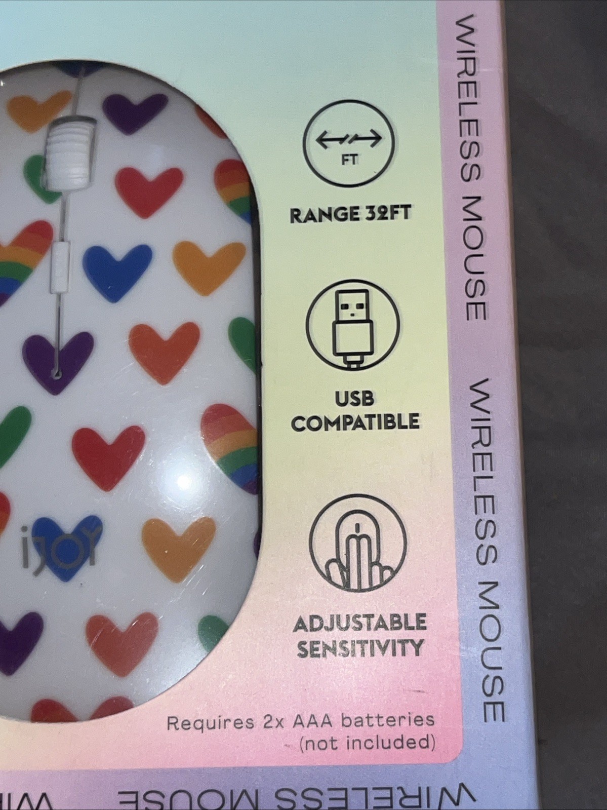 NEW Heart Patterned WIRELESS Optical Computer Mouse Great GIFT IDEA!