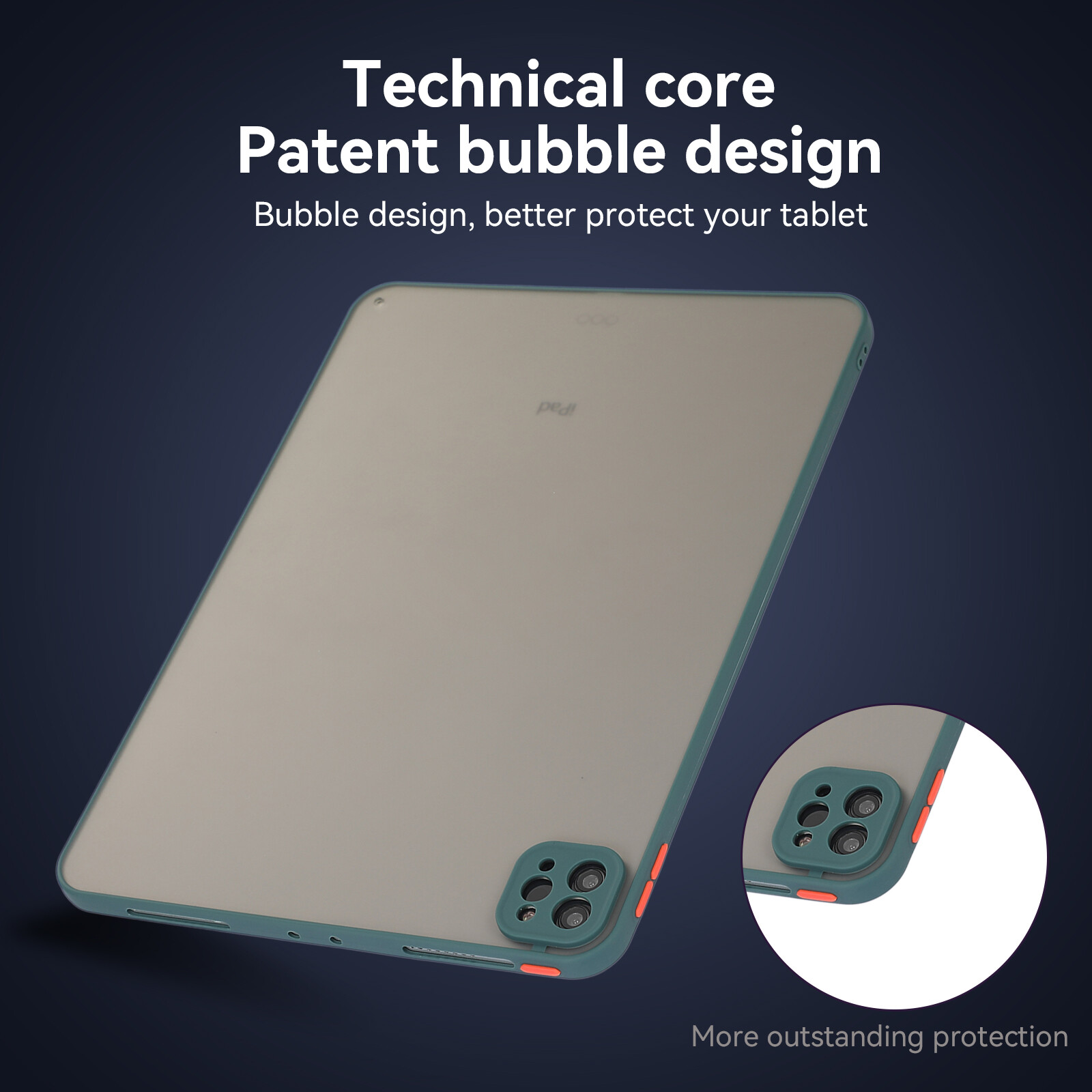 Ultra Thin Matte Clear Case For iPad 5 6 7 8 9 10 Gen Pro11 TPU Frame Back Cover