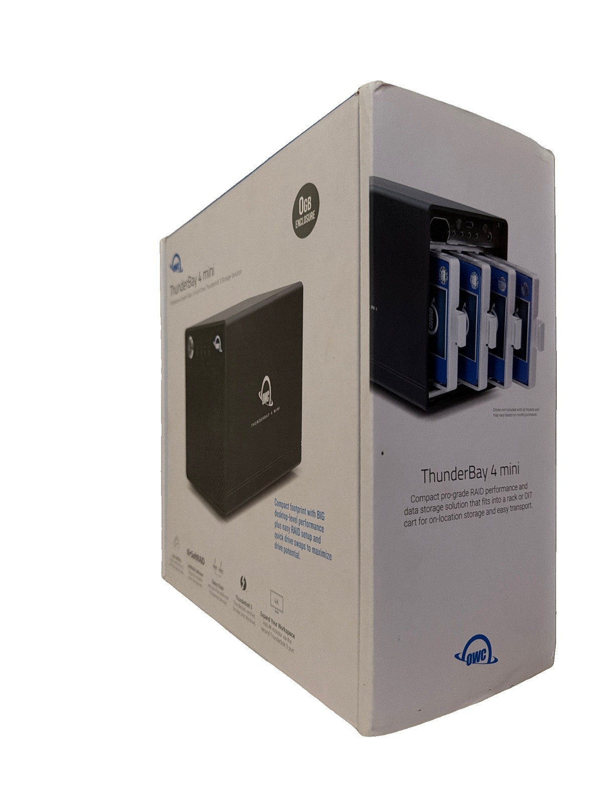 OWC ThunderBay 4 mini Professional Grade 4-Bay 2.5” Drive Thunderbolt 3 0GB NIB