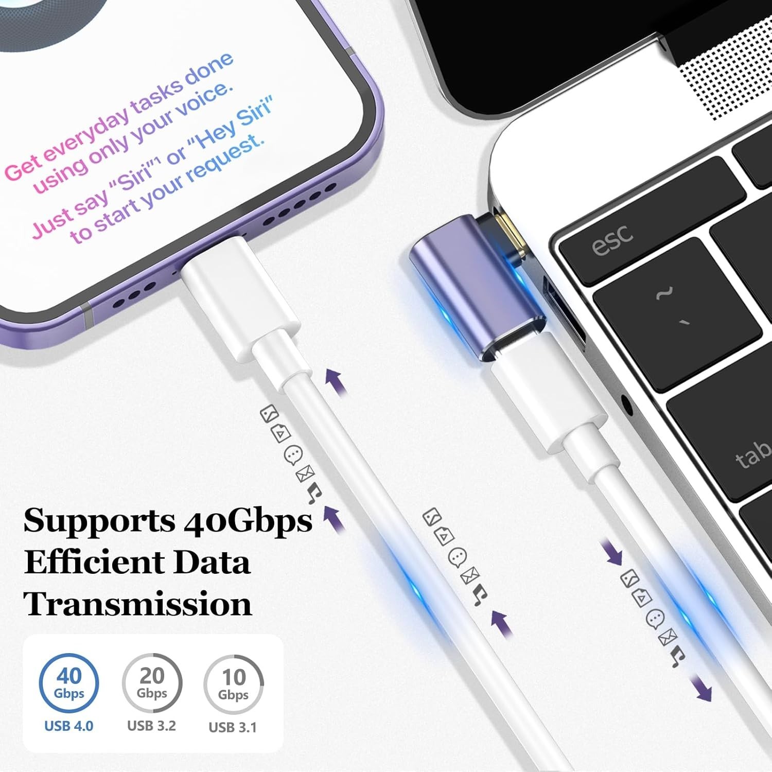 3 Pack USB C Coupler, USB Type C Female to Female Adapter Extender Compatible…
