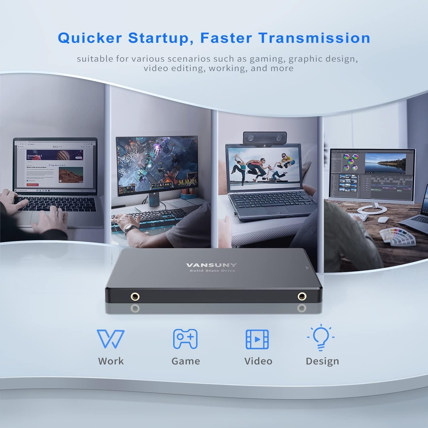 128GB Internal Solid State Drive – 450MB/s for Enhanced Performance