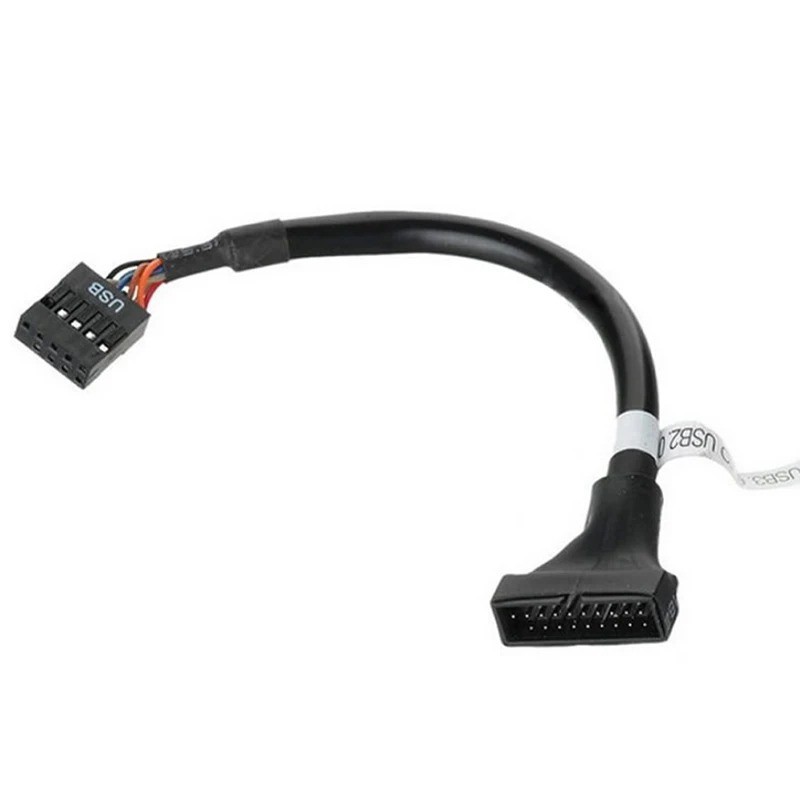 1pc USB 2.0 9-Pin Female to USB 3.0 20-Pin Male Motherboard Header Adapter Cable