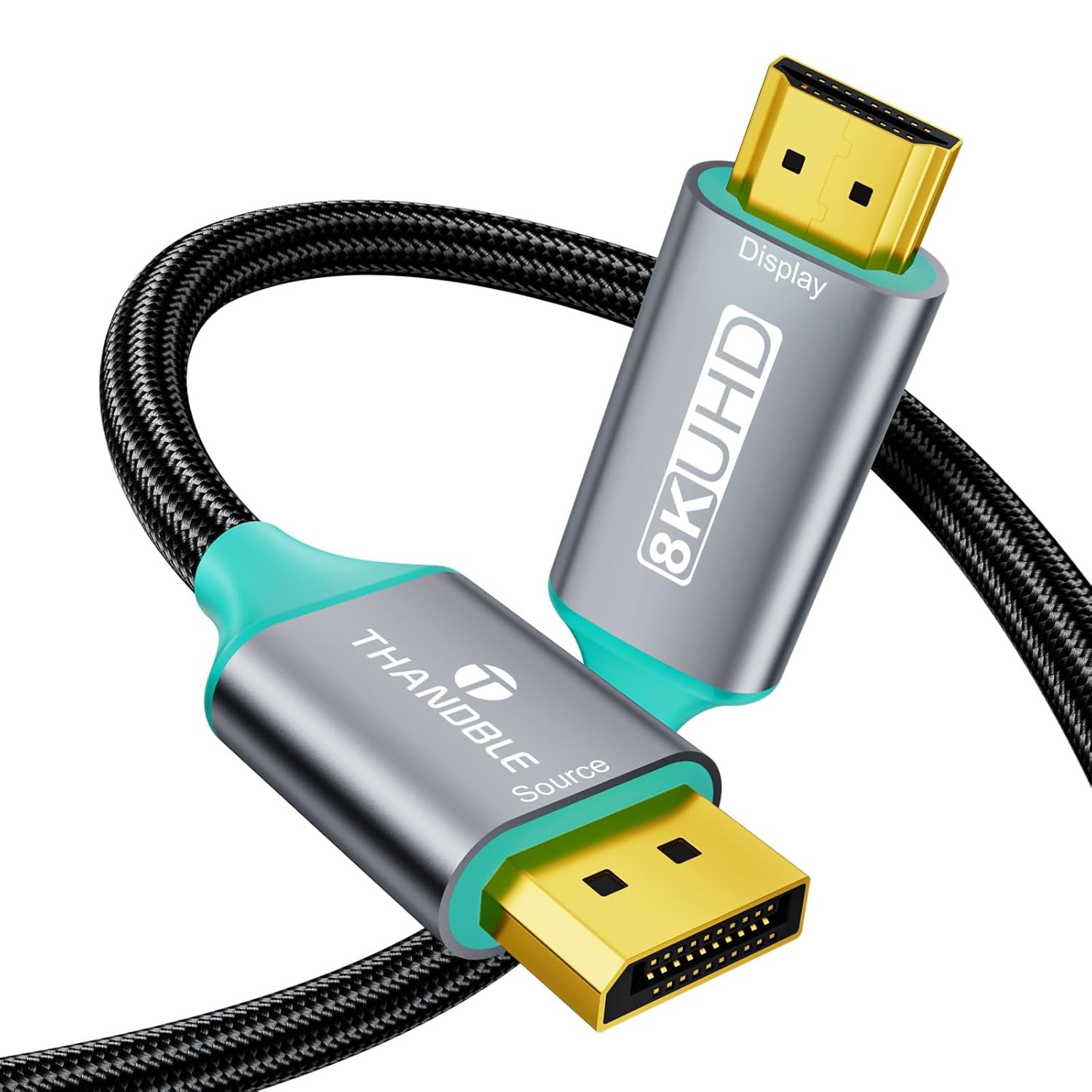 DisplayPort 1.4 to HDMI 2.1 Cable 10FT [8K@60Hz,4K@120Hz] Unidirectional…