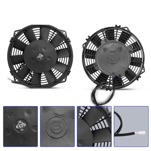 Universal 8-Inch Slim Electric Radiator Cooling Fan Kit – 12V 80W with 8 inch