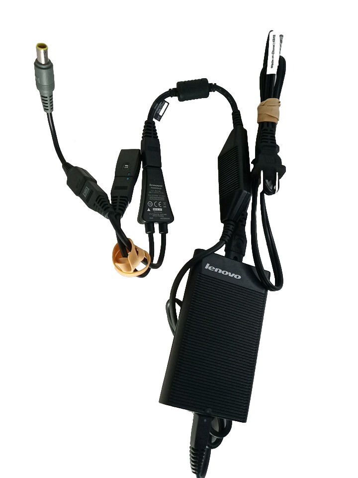 Lenovo 41R4538 Ultraslim AC Adapter W/ Power Hub Output: 20V 4.5A Black