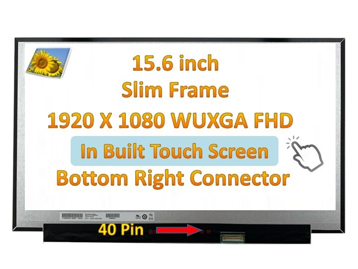 New HP P/N L62783-001 15.6″ FHD IPS laptop LCD LED Touch Screen Display panel