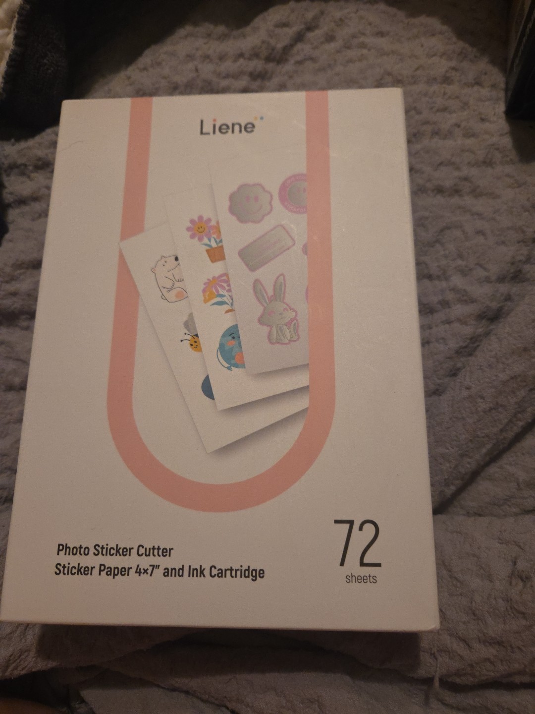 Liene Sticker Paper and Ink Cartridge Refill and 72 sheets photo NIB