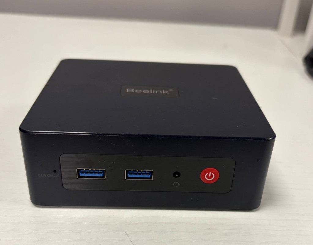 Beelink MINISV-1 Mini PC (Intel, WiFi – NO MEMORY OR DISK) with Power Adapter