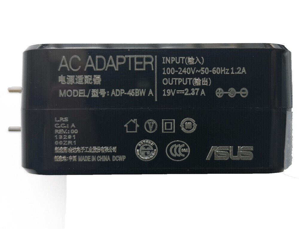 For ASUS 45W Laptop Charger 19V 2.37A 45W ADP-45BW A Tip: 5.5*2.5mm AC Adapter