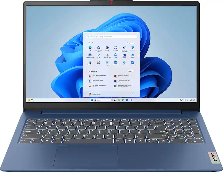 Lenovo IdeaPad Slim 3i 15.6″ Full HD Intel Processor N150 2024 8GB RAM 128GB UFS