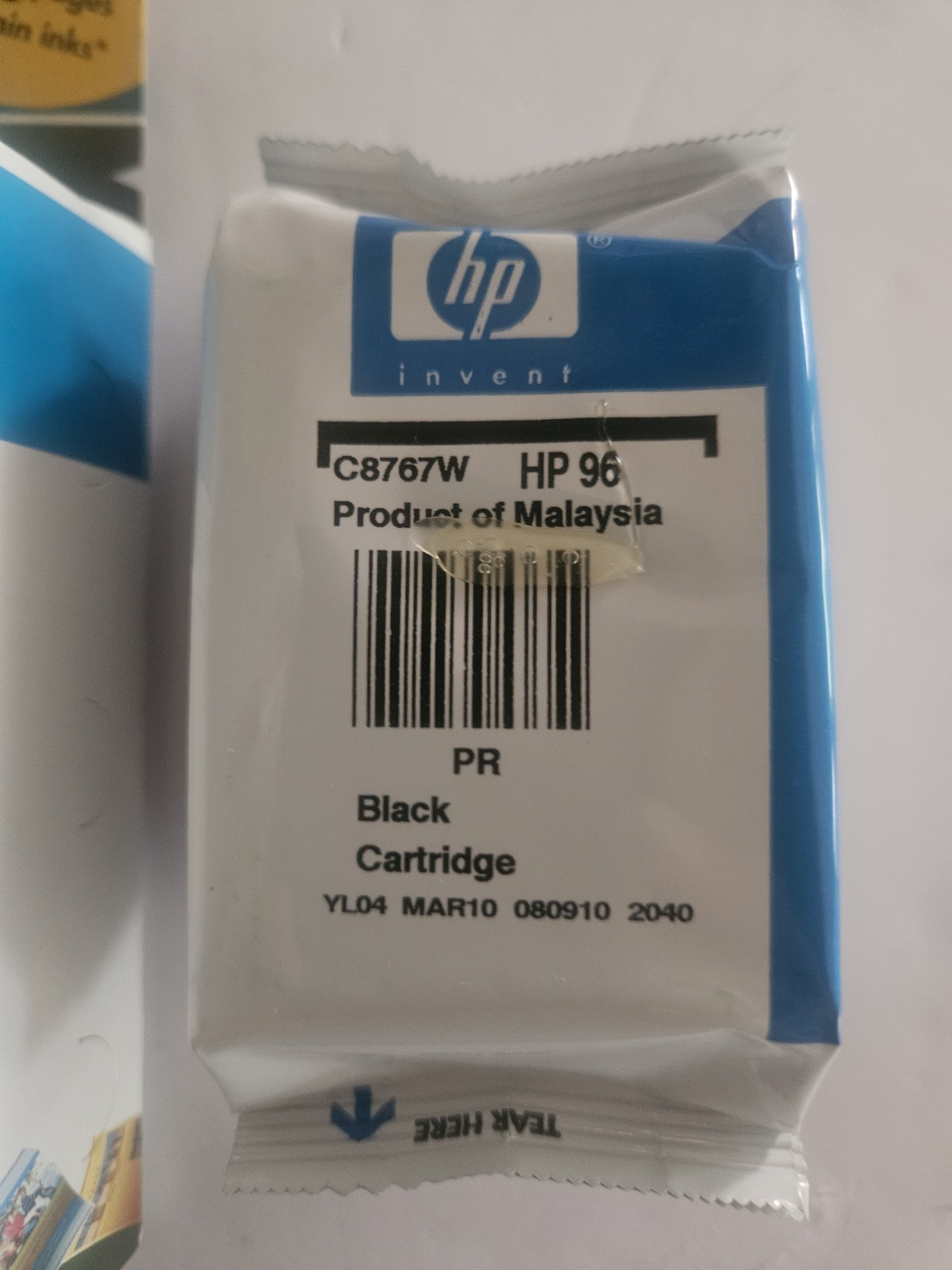 Genuine HP 96 Black Ink Cartridge C8767WN EXP 2010 Only 1 Pack