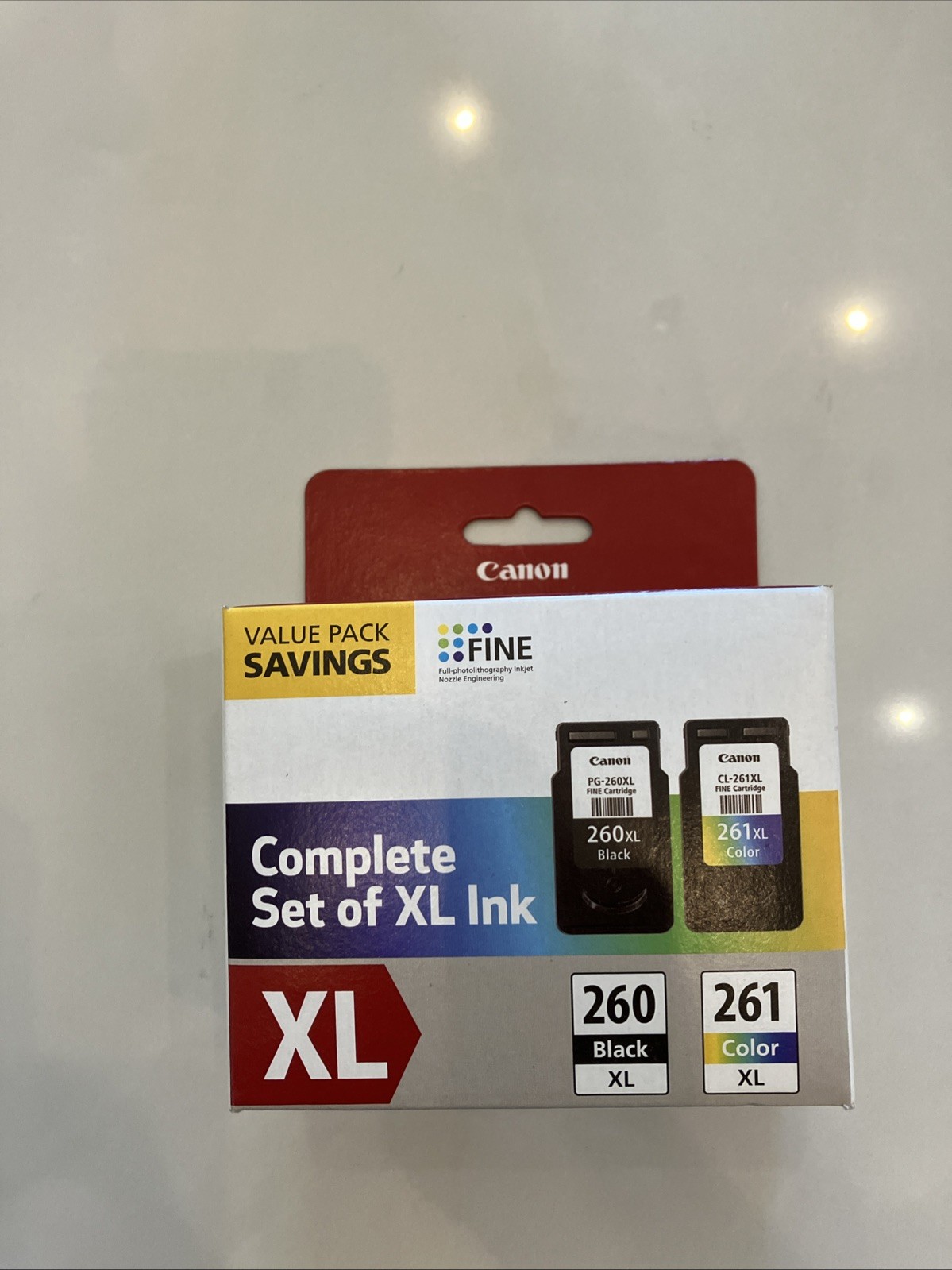 NEW Genuine Canon PG-260XL CL-261XL Ink Cartridge Black/Color Combo Value Pack