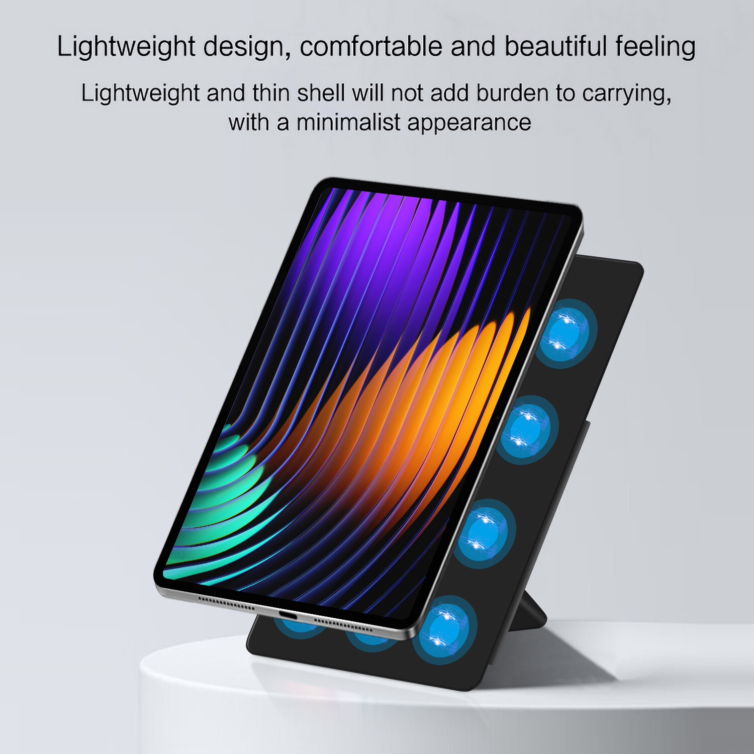 For Xiaomi Pad 7 /Pro 11.2in Thin Auto Sleep Magnetic Closure Fold Leather Case