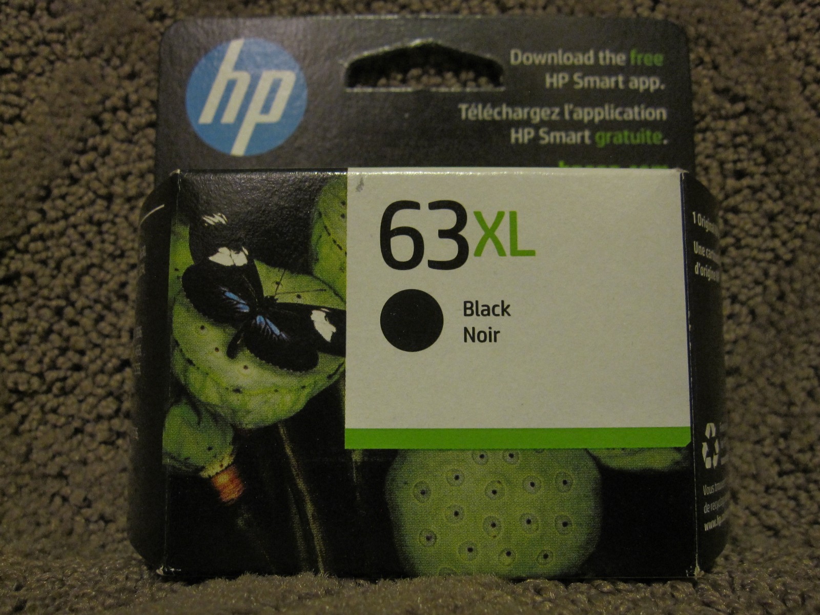 HP F6U64AN Black Ink Cartridge Genuine OEM # 63XL 63 NOV/2026