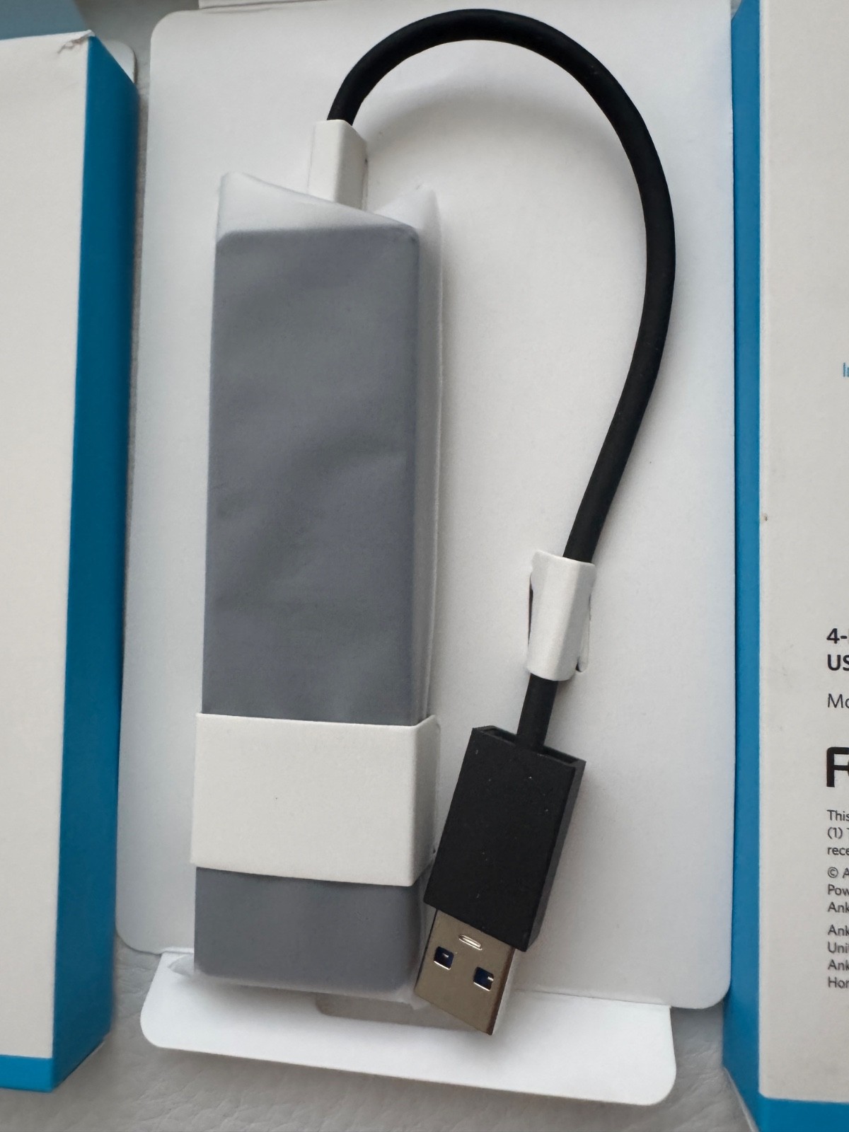 NEW IN BOX Lot of 3 Anker 4-Port Ultra-Slim Data USB 3.0 Hubs – Model: A7516