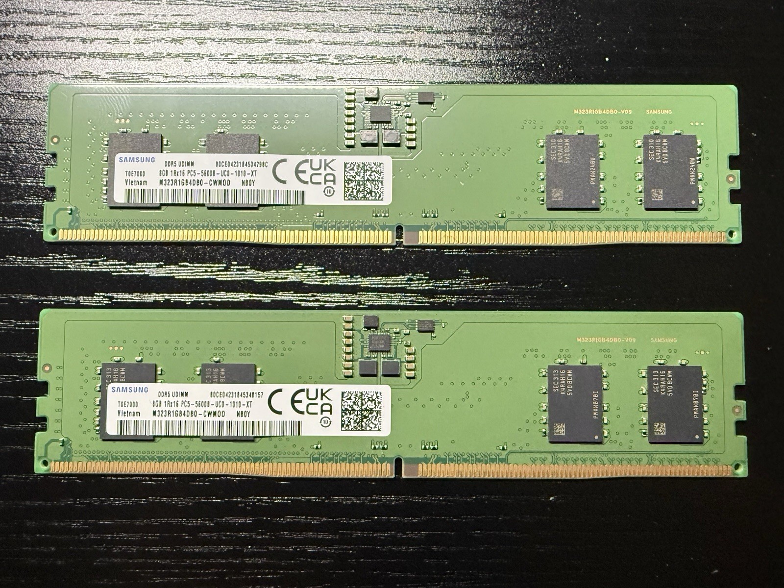 Samsung 16GB (2x8GB) DDR5 5600MHz UDIMM PC5-5600B RAM Memory M323R1GB4PB0-CWM0D