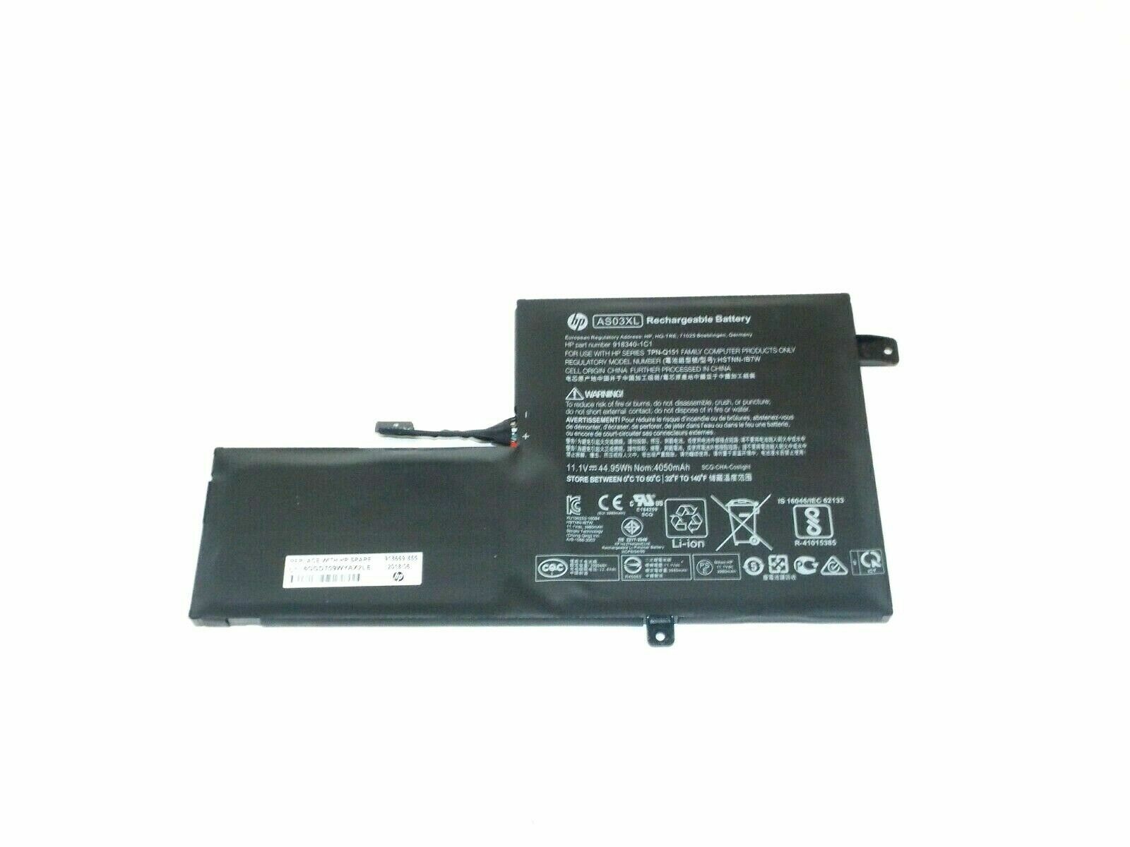 NEW OEM AS03XL BATTERY 11.1V 44.95WH for HP CHROMEBOOK 11 G5 EE 4050 mAH