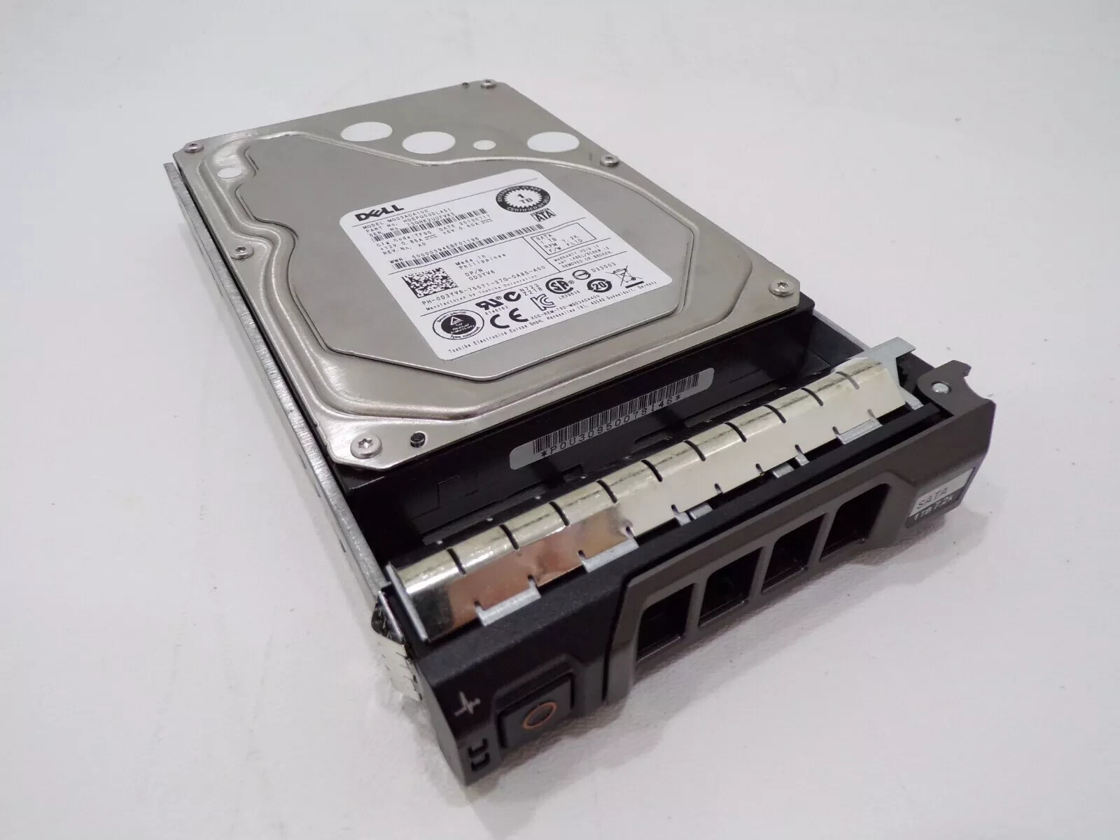 DELL 0D3YV6 MG03ACA100 1TB 7.2K 6G LFF 3.5″ SATA HDD w/Caddy