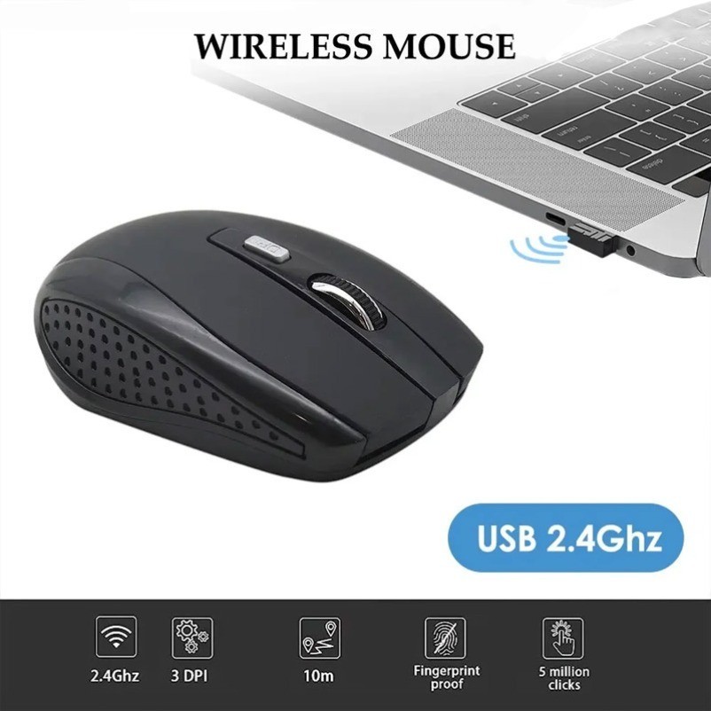 Wireless Optical Mouse Mice 2.4GHz USB Receiver For Laptop PC Computer DPI lot