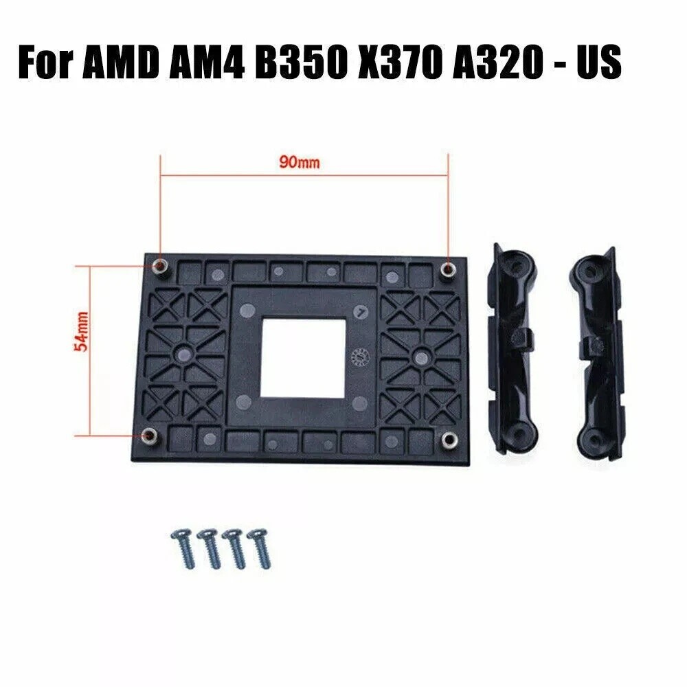 AM4 CPU Cooler Heatsink Fan Retention Brackets Backplate Kit For AMD Motherboard