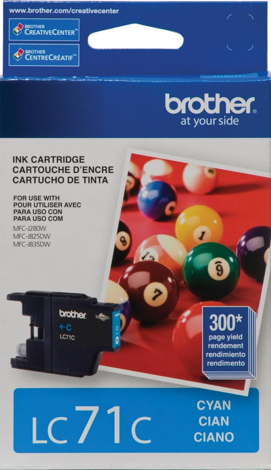 New Genuine Brother LC71 Cyan Ink Cartridge MFC-J435W MFC-J625DW