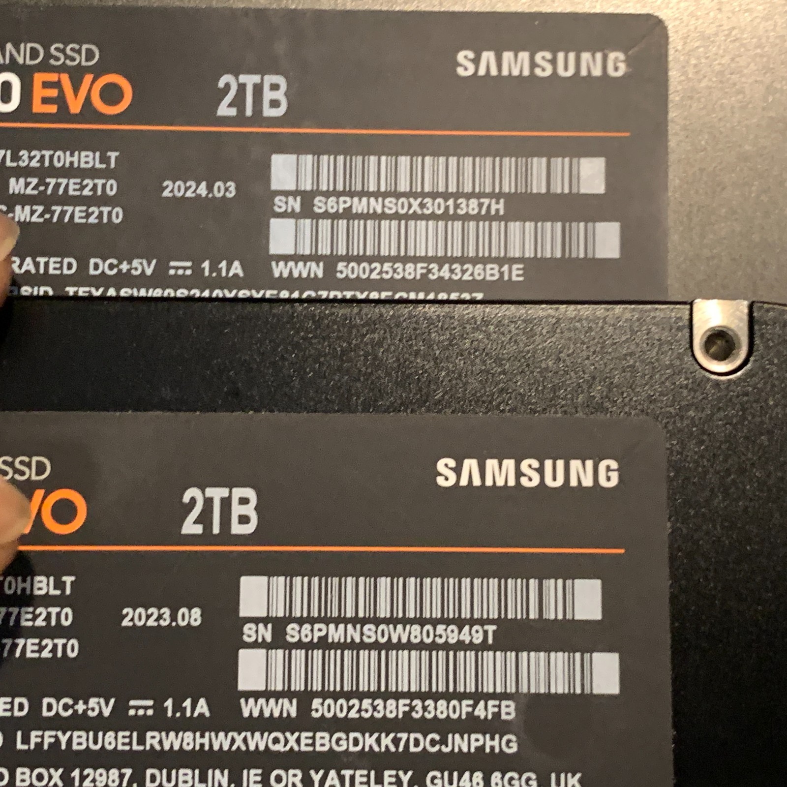 Samsung 870 EVO 2TB 2.5″ SATA III Internal SSD MZ-77E2T0 99-100% Health