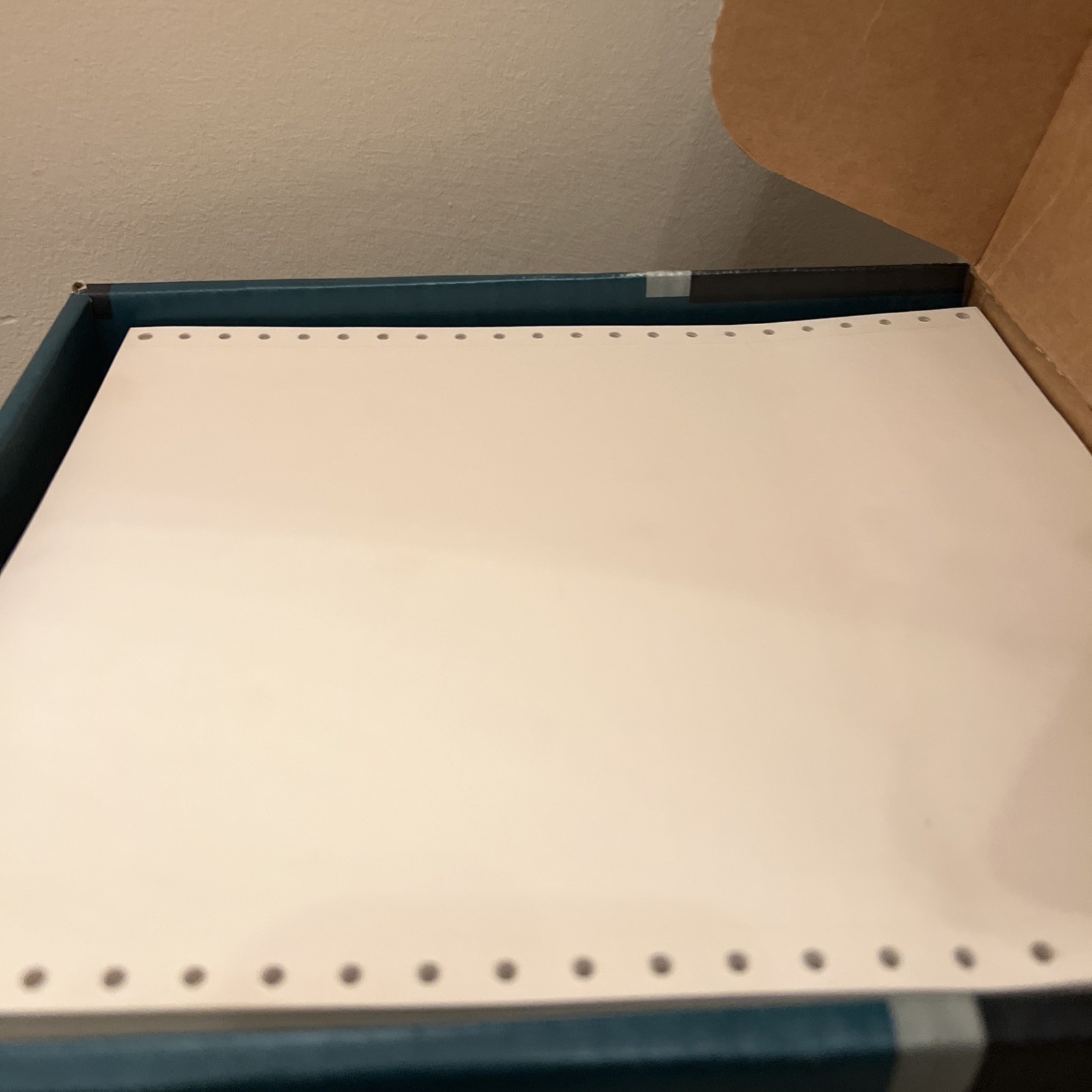 Legacy Computer Paper 9.5 X 11 Fan Fold Track Feed 1000 Sheet Open Box Matrix
