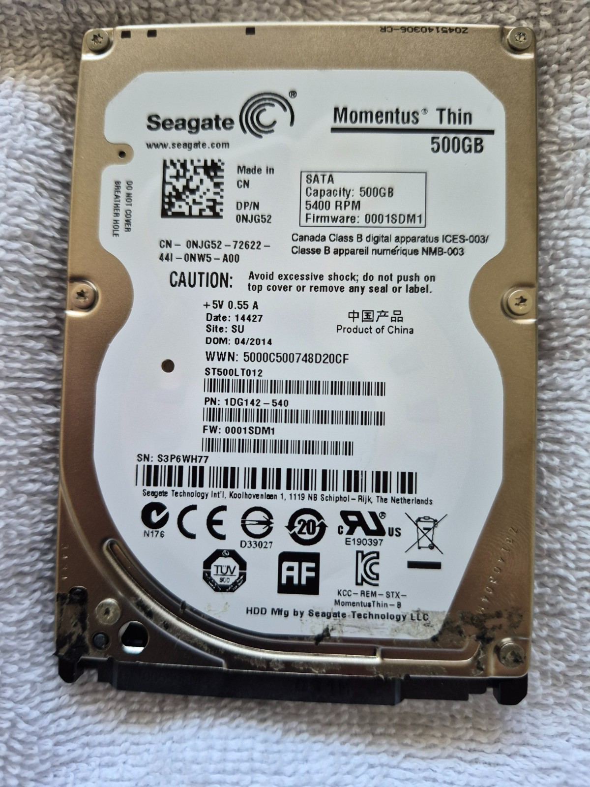 Seagate ST500LT012 Lot of 2 500GB 2.5″ SATA HDD Laptop Computer Drives Tested