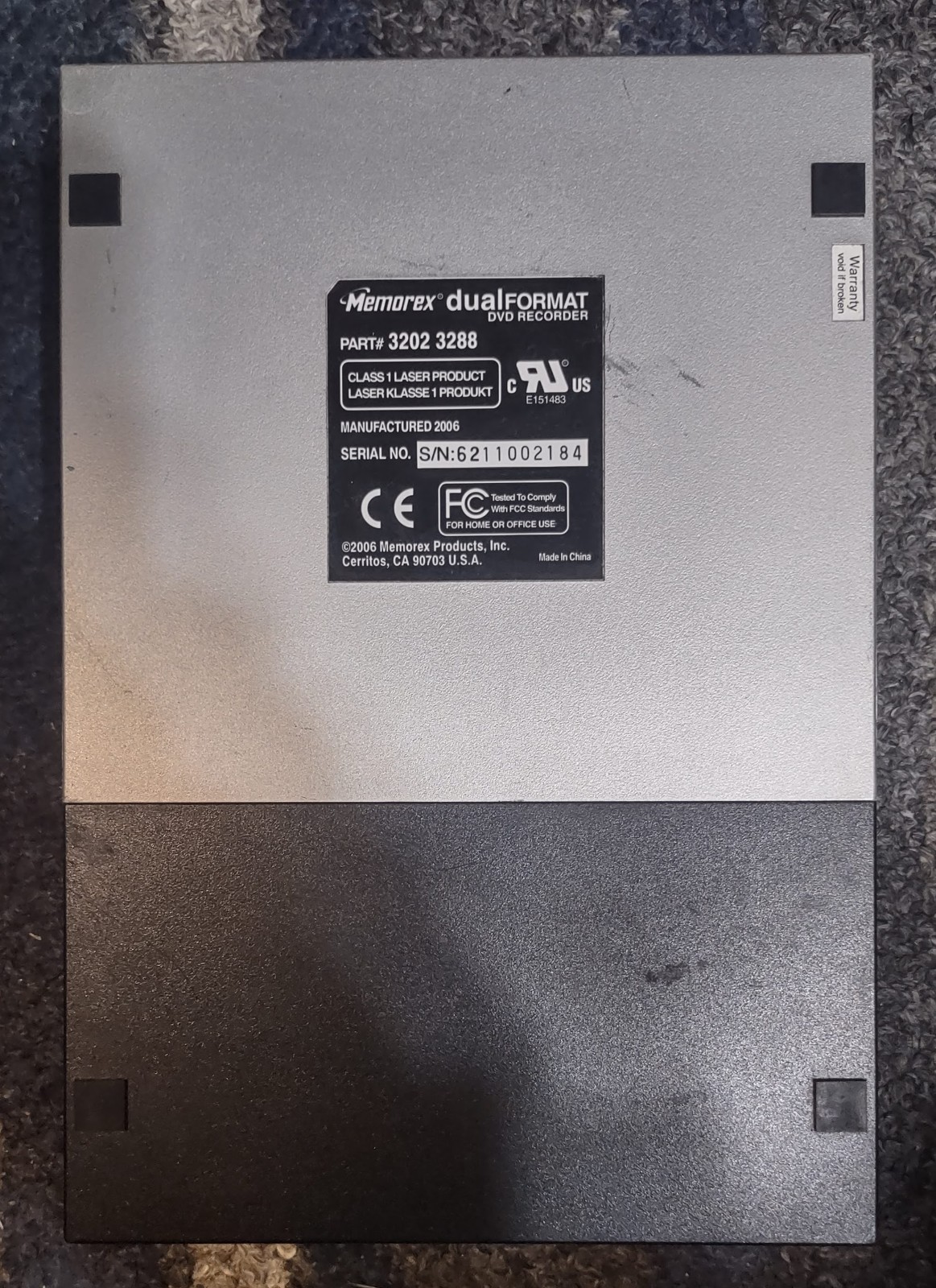 Memorex Dual Format DVD Recorder RW Drive Double Layer 16X