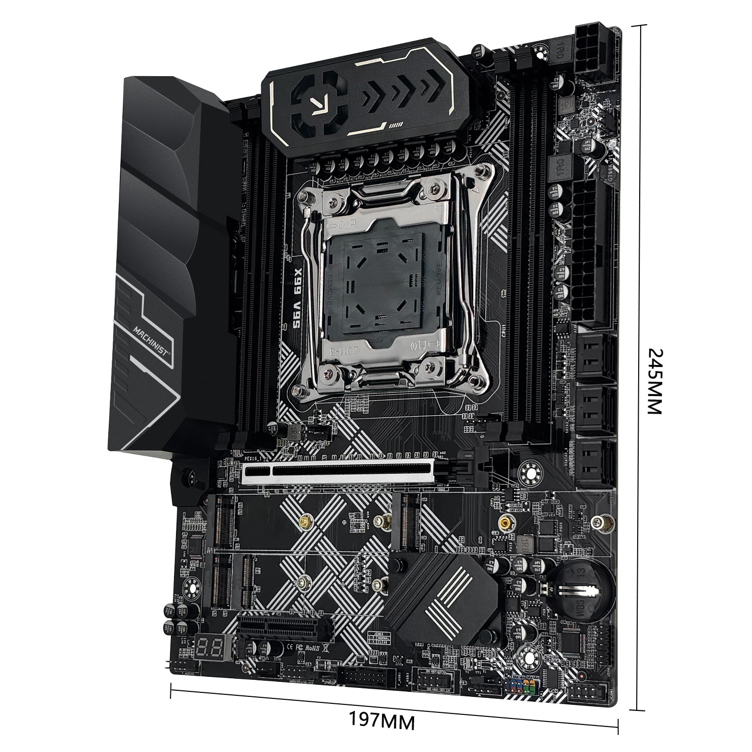 X99 V9S LGA 2011-3 Motherboard DDR4 with PCIe 3.0 SATA 3.0 TPM 2.0 M.2 slot