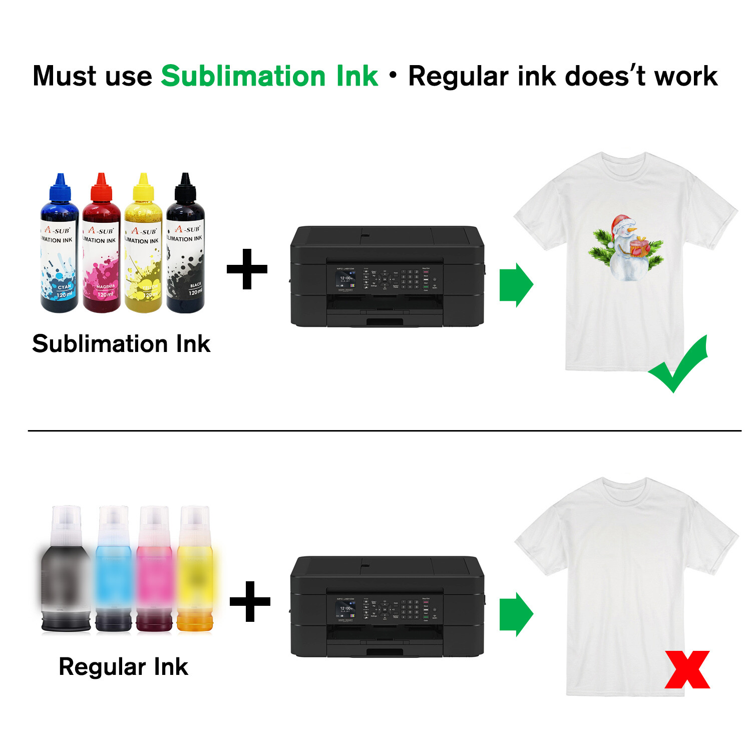 Lot Bulk 125g A-SUB Sublimation Paper 8.5×11 8.5×14 11×17 13×19 110-1100 Sheets