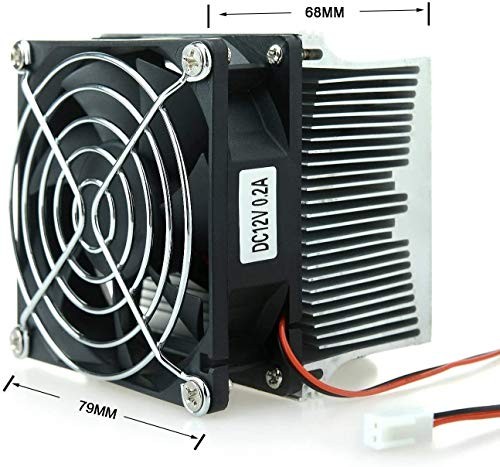 Aluminium Heatsink Cooling Fan+44mm Lens 60 Degree for Heatsink+60 Degree Lens