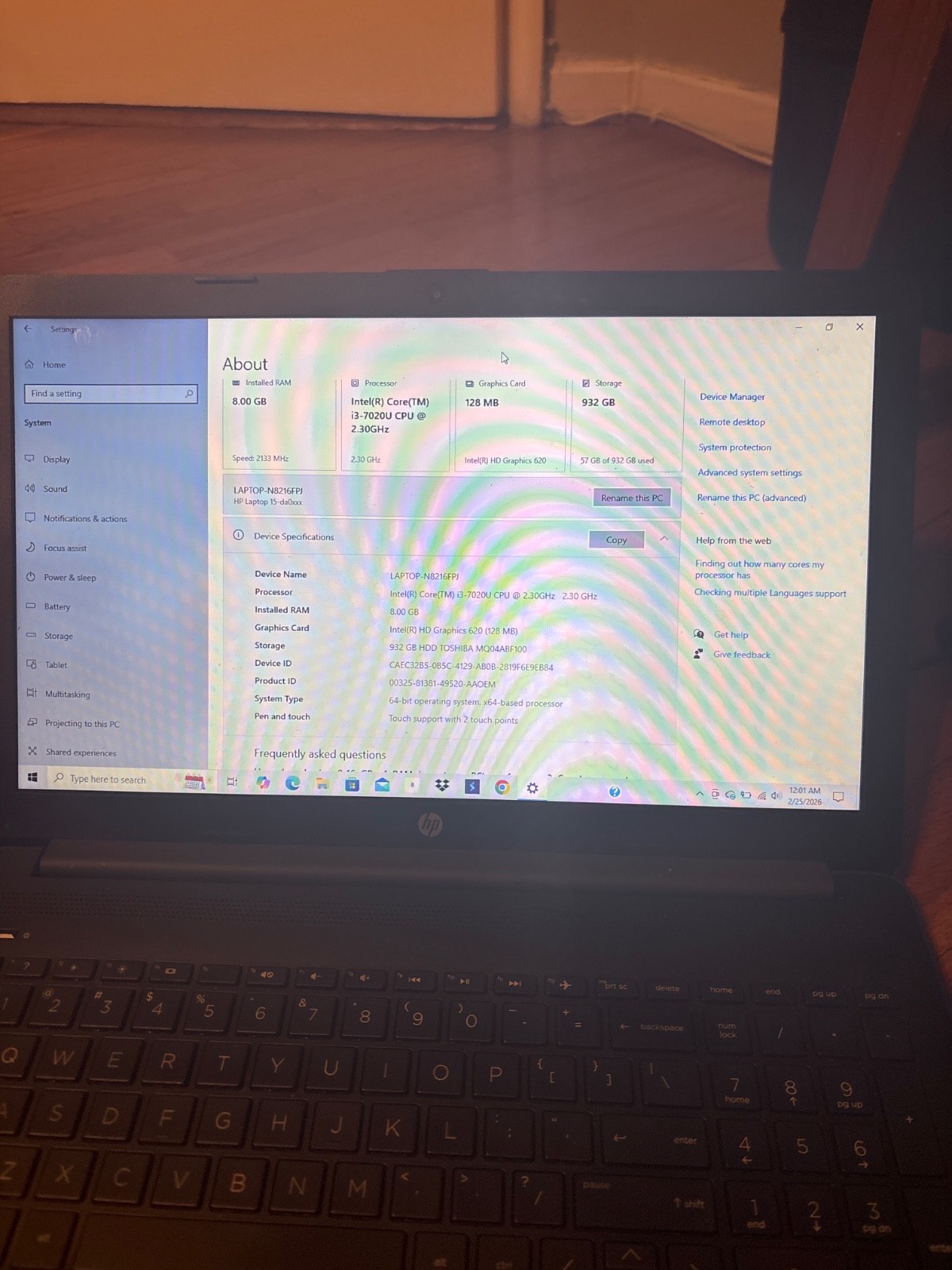 hp windows 10 laptop i3-15inch business laptop