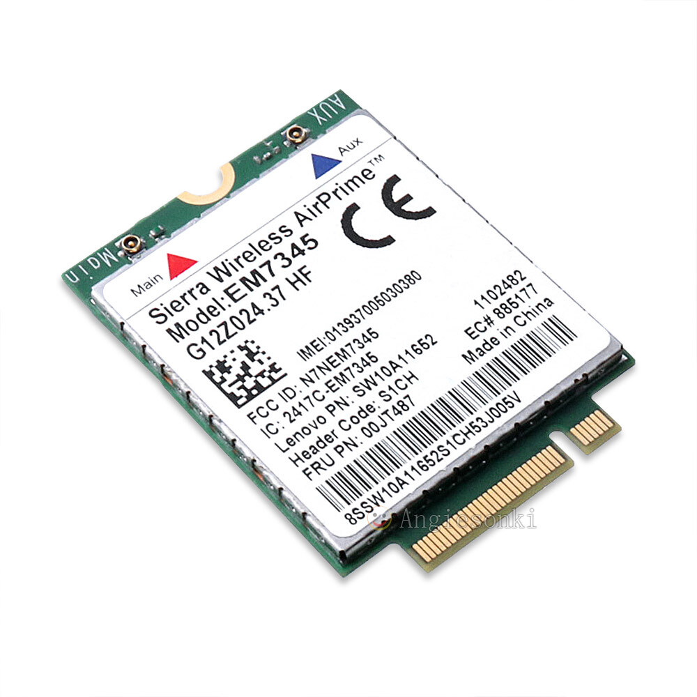 4G LTE WWAN Wireless Card For Lenovo X2 M1G X1C Thin S6P2 Sierra EM7345 04X6014