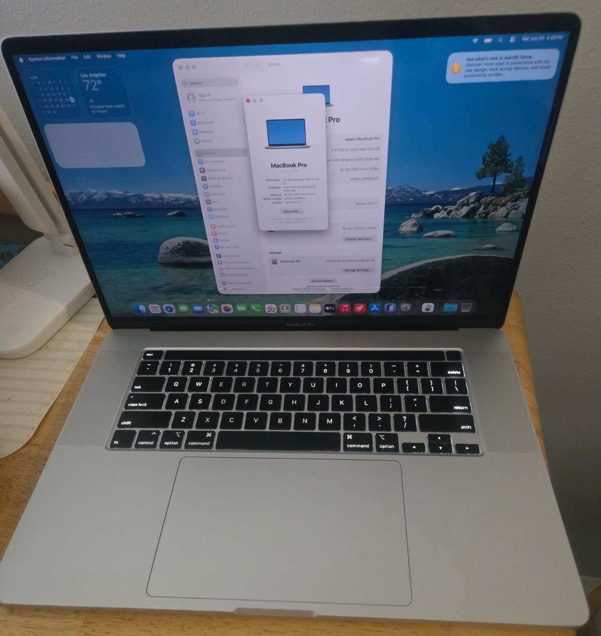 Apple Macbook Pro 16″ i9-9980HK 16GB 1Tb++Touch Bar***Great Battery