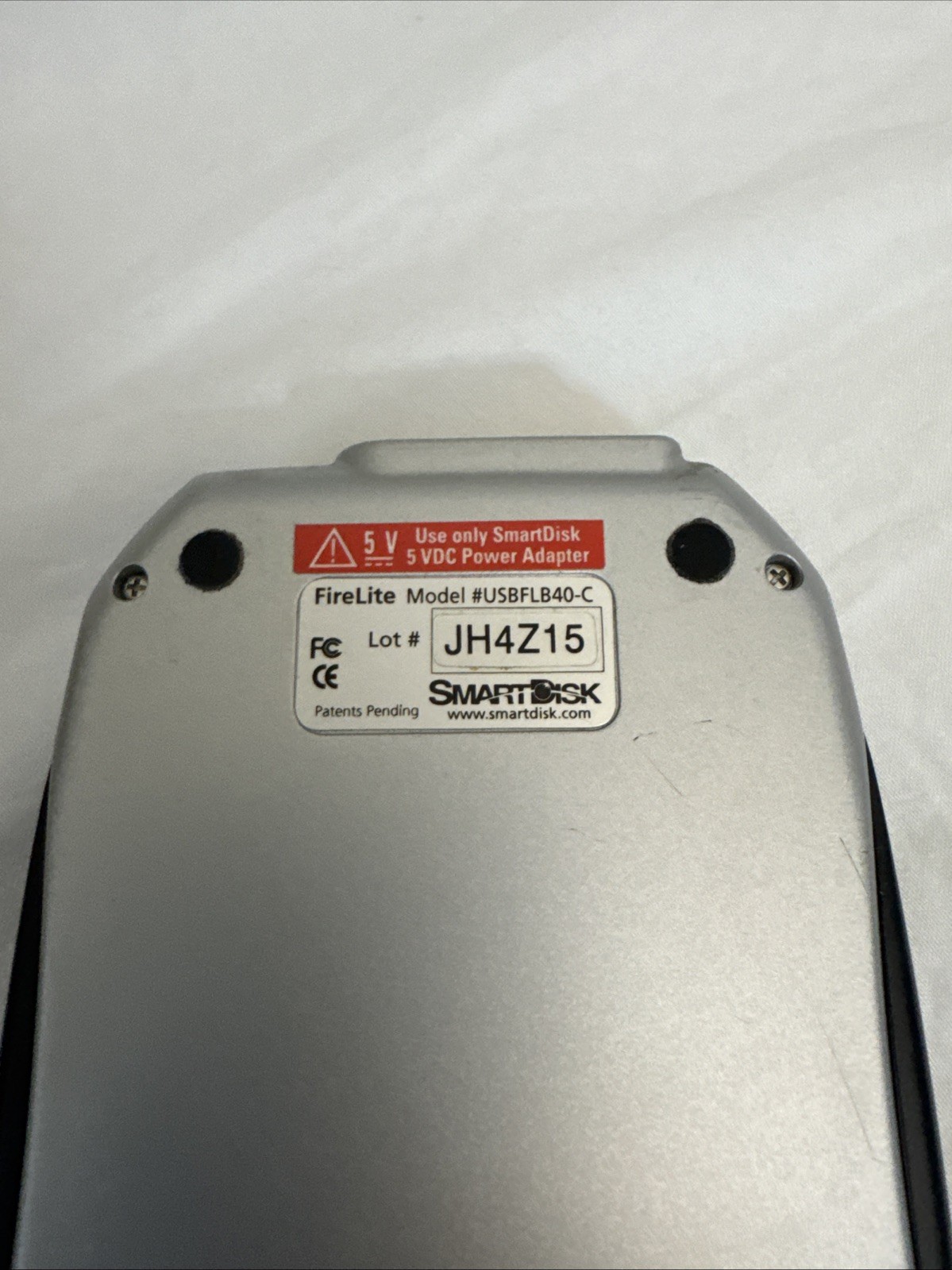 SmartDisk FireLite USBFLB40 Portable External Hard Drive 40 GB Silver – USB 2.0