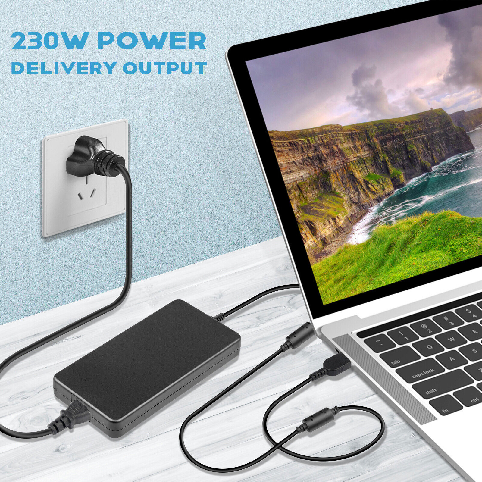 230W Power Adapter Charger For Lenovo Legion 5 7 5P C7 S7 Y540 Y545 ADL230NDC3A