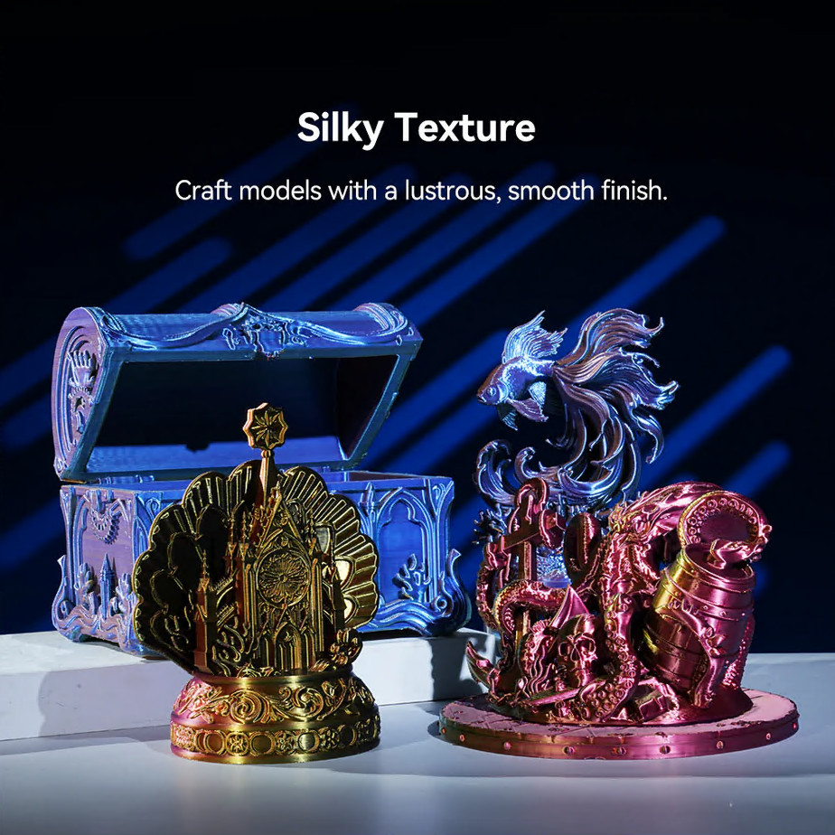 【BUY 6 GET 4 FREE,ADD 10】SUNLU 1.75MM SILK Shiny PLA+ Filament 1KG/2.2LBS Spool