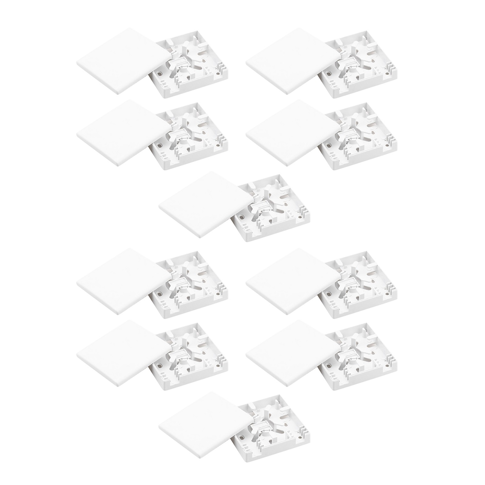 10Pcs 2 Ports SC Fiber Optics Optical Termination Distribution Protection Box M